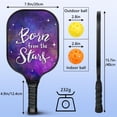 thumbnail image 3 of Pickleball Paddles Set Of 1, Fiberglass Surface, Galaxy, Universe, Starry Sky Print, 1 Paddle, 2 Balls & Bag, 3 of 5