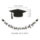 thumbnail image 2 of Juego de 2 banderines colgantes con purpurina negra para fiesta de graduación, guirnalda colgante con letras de papel, sombrero de graduación creativo, bandera, accesorios para fotos, recuerdos de g, 2 of 4