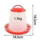 thumbnail image 4 of Set de comedero y bebedero para pollos Kit de bebedero para pollos Kit de bebedero colgante para aves Comedero para codornices Dispensador de agua para gallinas y pavos, 4 of 5