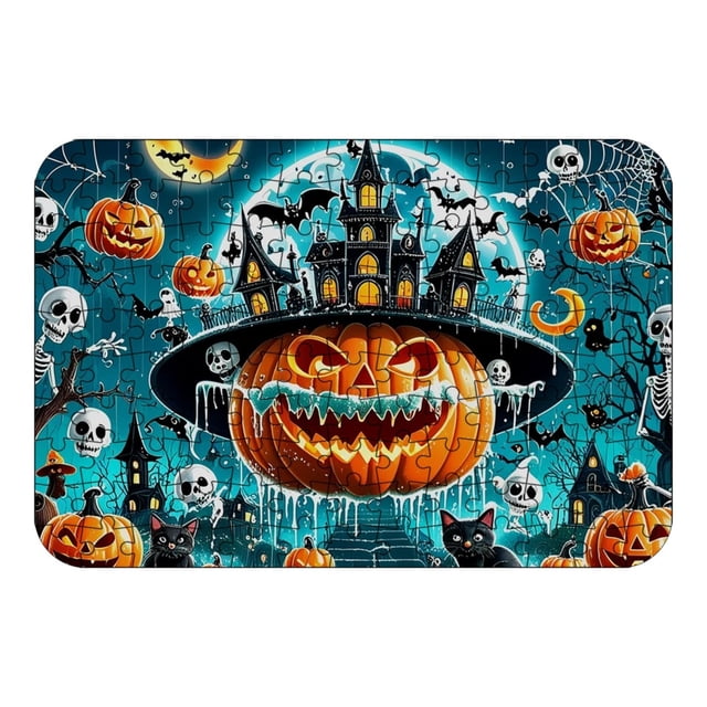 Jindong Halloween Puzzle for Adult Interactive Challenging Game Home Decoration 130pcs