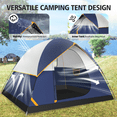 thumbnail image 4 of HOTEEL Canopy 10x10 Waterproof Pop up Canopy Tent with 4 Sidewalls Outdoor Event Shelter Tent for Parties Sun Shade Party Commercial Canopy Carry Bag,Blue(without Vent), 4 of 7