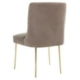 thumbnail image 5 of Safavieh  Couture Nolita Velvet Accent Chair - Mustard / Brass - 28"x23"x35.3" - 28" W x 23" D x 35" H Rust, 5 of 5