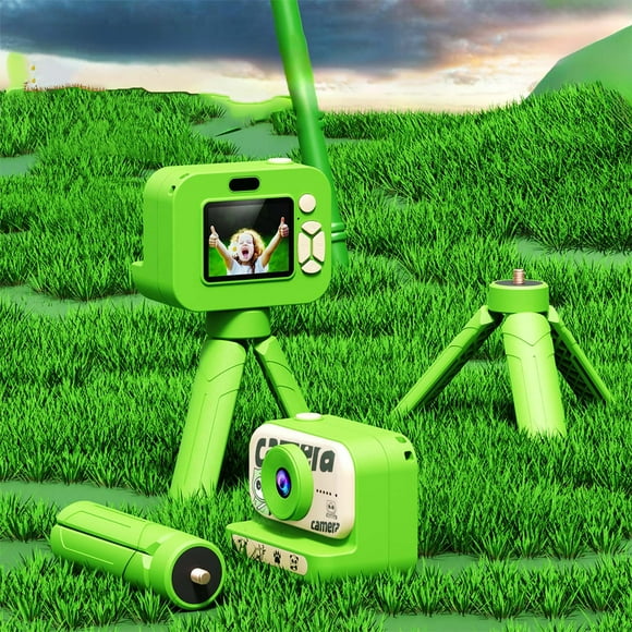 Pgyong Electronics Clearance Children's Camera Mini Camera with Bracket Puzzle Toy Game Student Boy Girl Gift
