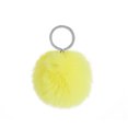thumbnail image 3 of Fuzzy Ball Keychain Supple Comfortable Lovely Key Rings Adorable Practical Key Chains Women for Children Adults Elderly Students Yellow 10cm, 3 of 7