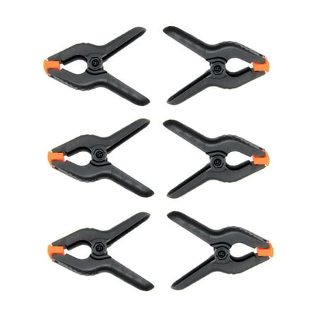 

6pcs/Set Heavy Duty Mini 2 inch Spring Clamps Clip for Muslin/Paper Backdrops Background DIY- Black