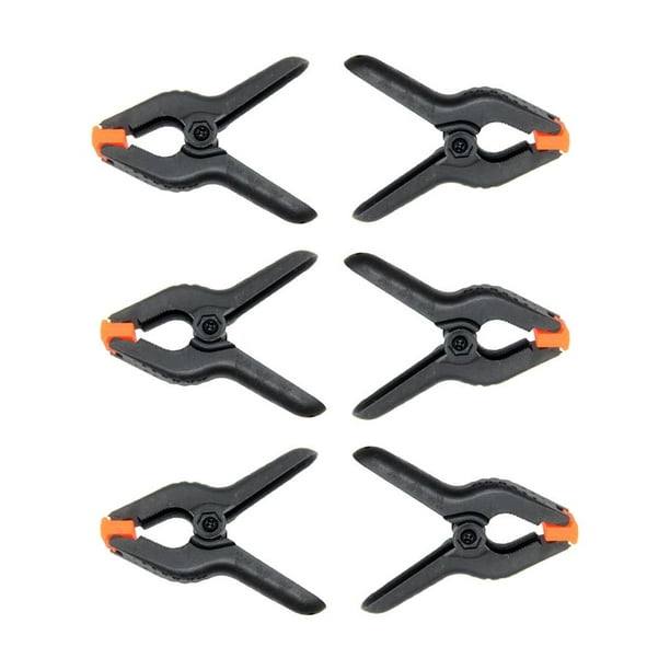 Mini pinzas de 2 pulgadas Yotijar para trabajos pesados 6 unids set para muselina papel de fondo fotográfico Negro