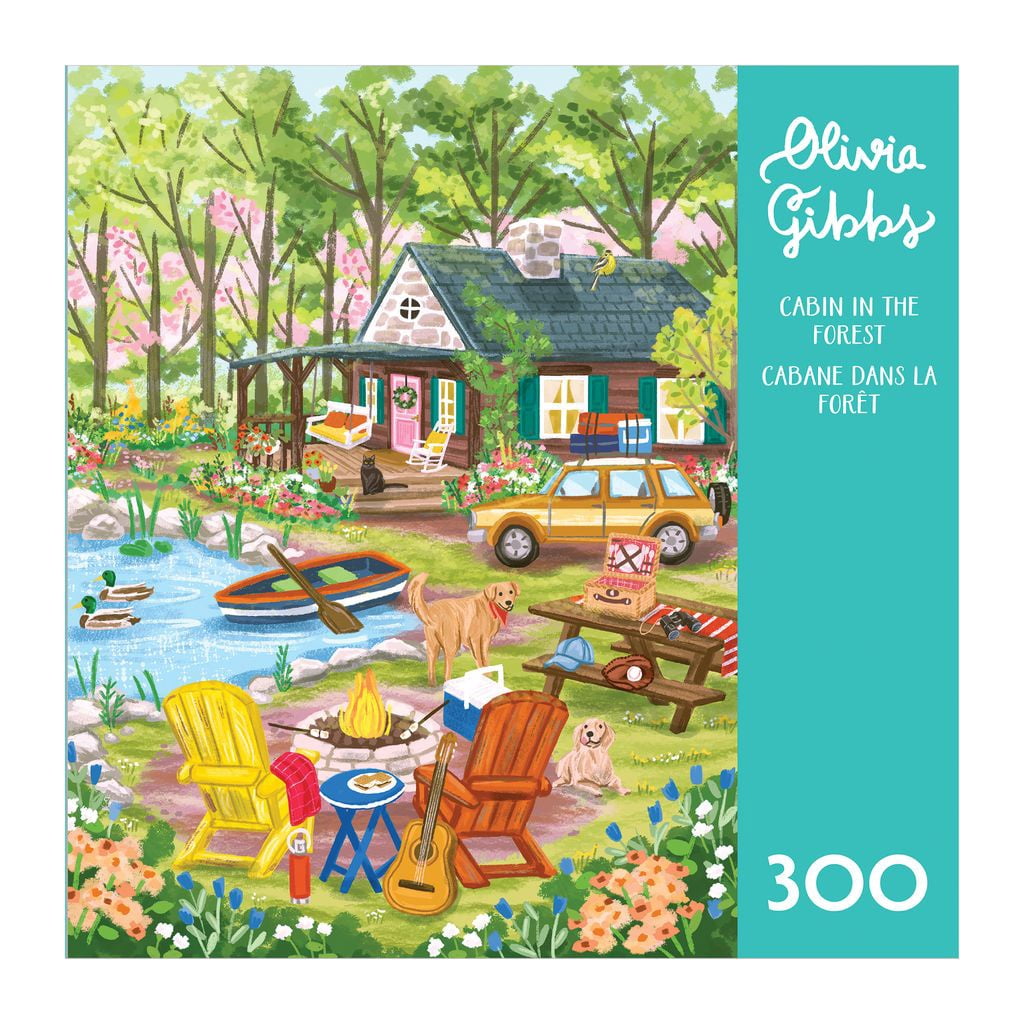 Olivia Gibbs 300pc - Cabin in the Forest