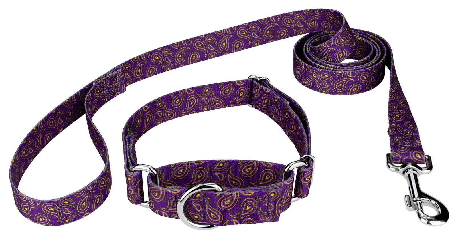 Purple dog collar and leash Clearance