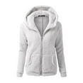 thumbnail image 2 of Women's Hoodies Tunic Winter Fleece Jackets Casual Zip up Hoodies Soft Sweatshirts Warm Coats, 2 of 5