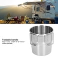 thumbnail image 3 of Outdoor Camping Cup, Camping Mug Rust Proof 304 Stainless Steel Material  For Backpacking, 3 of 8