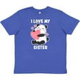 thumbnail image 3 of Inktastic I Love My Sister with Panda Illustration Youth T-Shirt, 3 of 5