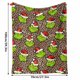 thumbnail image 2 of Manta de franela cálida de Grinch Decor: manta navideña ultra suave para sala de estar, dormitorio y cama, acogedora manta de decoración navideña de Grinch, 2 of 2