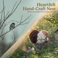 thumbnail image 5 of Bird Nesting Material - Handmade Fiber Bird Nesting Heart - Handmade Alpaca Fiber Bird Nesting Heart (3PCS), 5 of 7