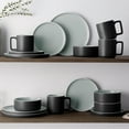 thumbnail image 2 of Noritake ColorTrio Graphite 16-Piece Stax Dinnerware Set, Service for 4, 2 of 7