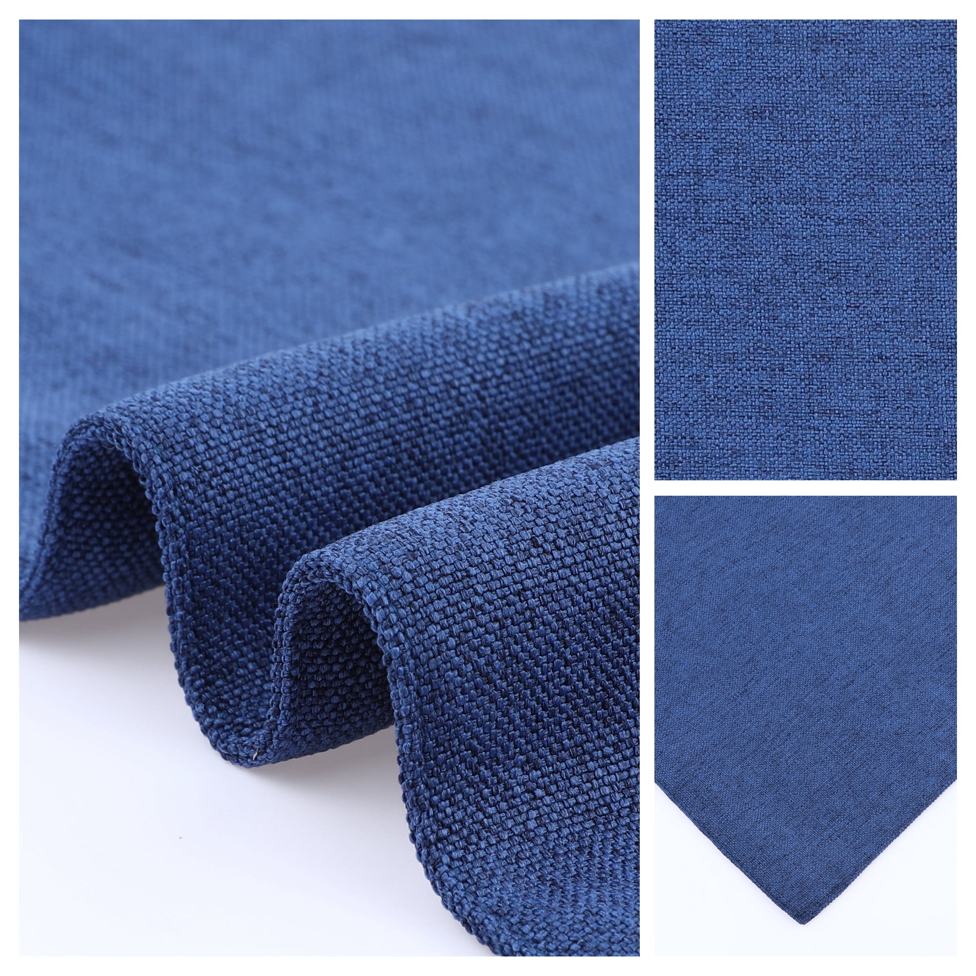 Unique Bargains Table Placemats 6 Pcs Polyester Placemats for Dining Table Decor Blue 18"x12"