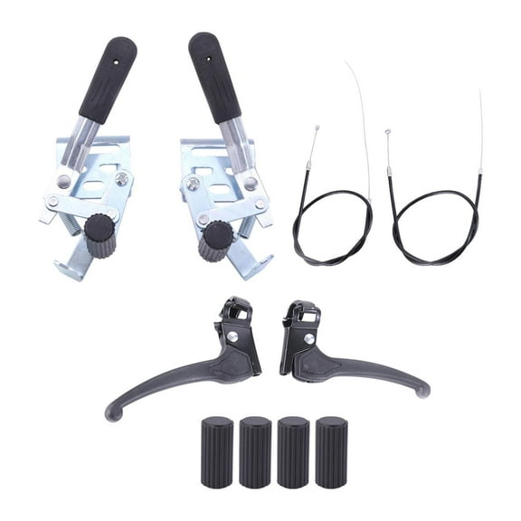 Bothyi 2 Pieces Wheelchairs Brake Easy Installation Stable Performance Side Mounted