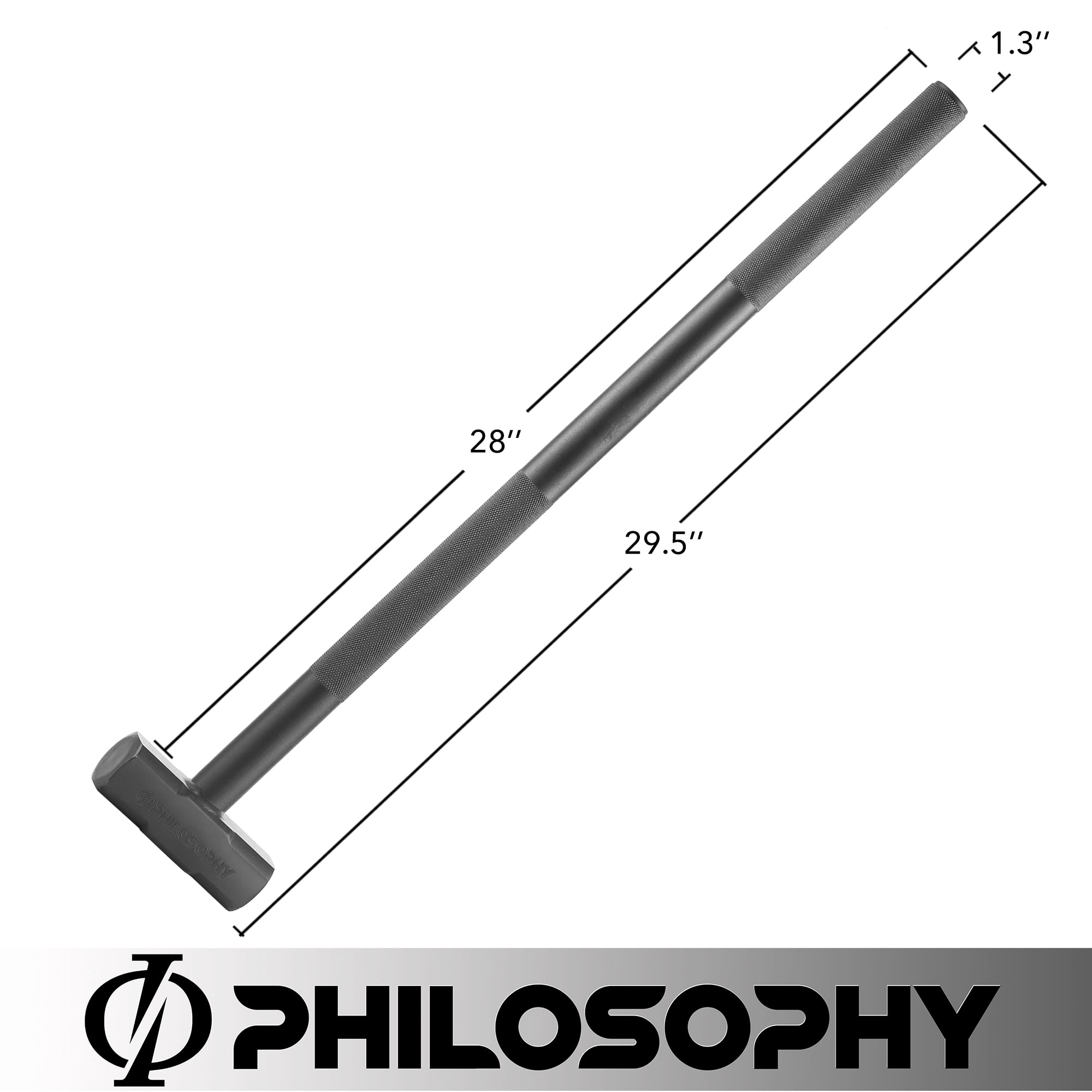 Philosophy Gym Fitness Hammer, 5 LB - Steel Hammer for Strength Training