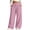 Pink, variant on LEAVINGSUO Wide Leg Sweatpants for Women Solid Color Sweatpants With Pockets Long Pants For Home And Outdoor Sports Black S