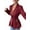 Wine Red, variant on Women'S Floral Lace Mesh One Button Lapel Neck Long Sleeve Elegant Blazer XL