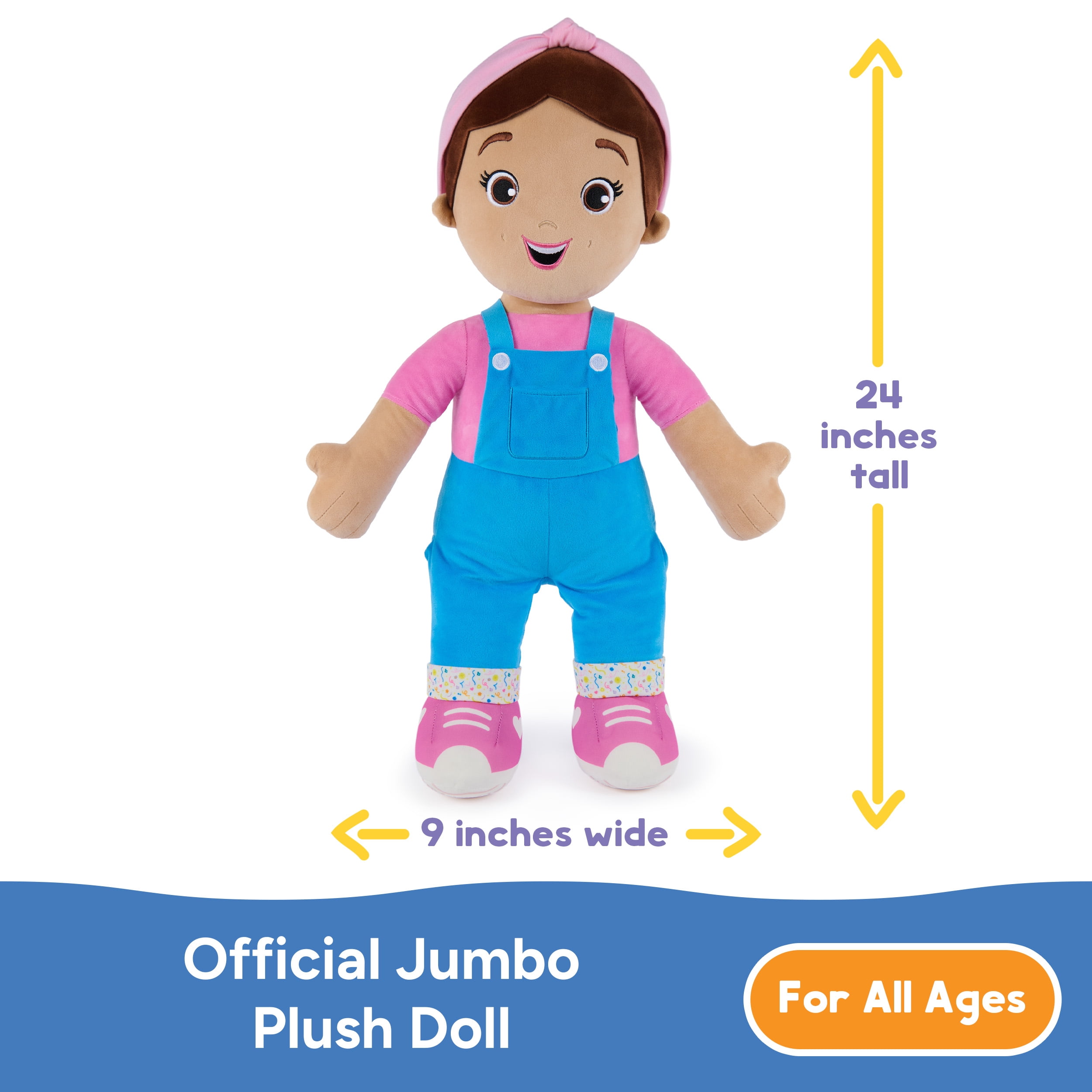 Ms. Rachel Jumbo 24-Inch Stuffed Plush Doll for Kids and Collectors