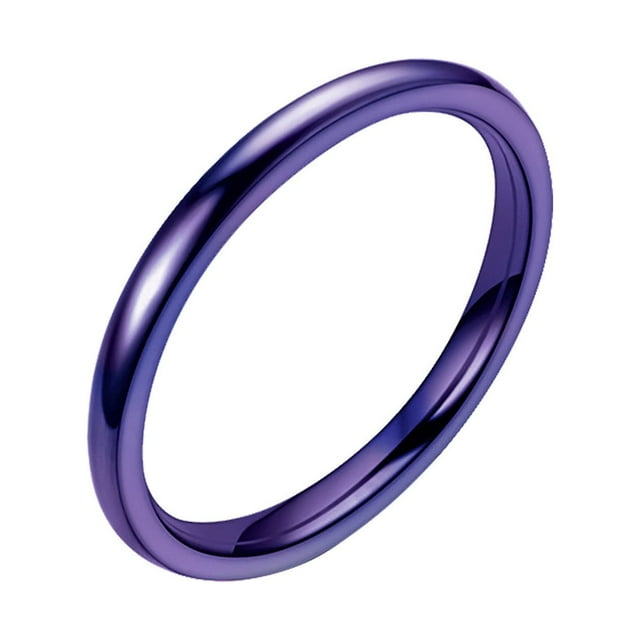 Bague de Queue pour Femme Polie à la Main Fine 2 mm, Bague de Couple