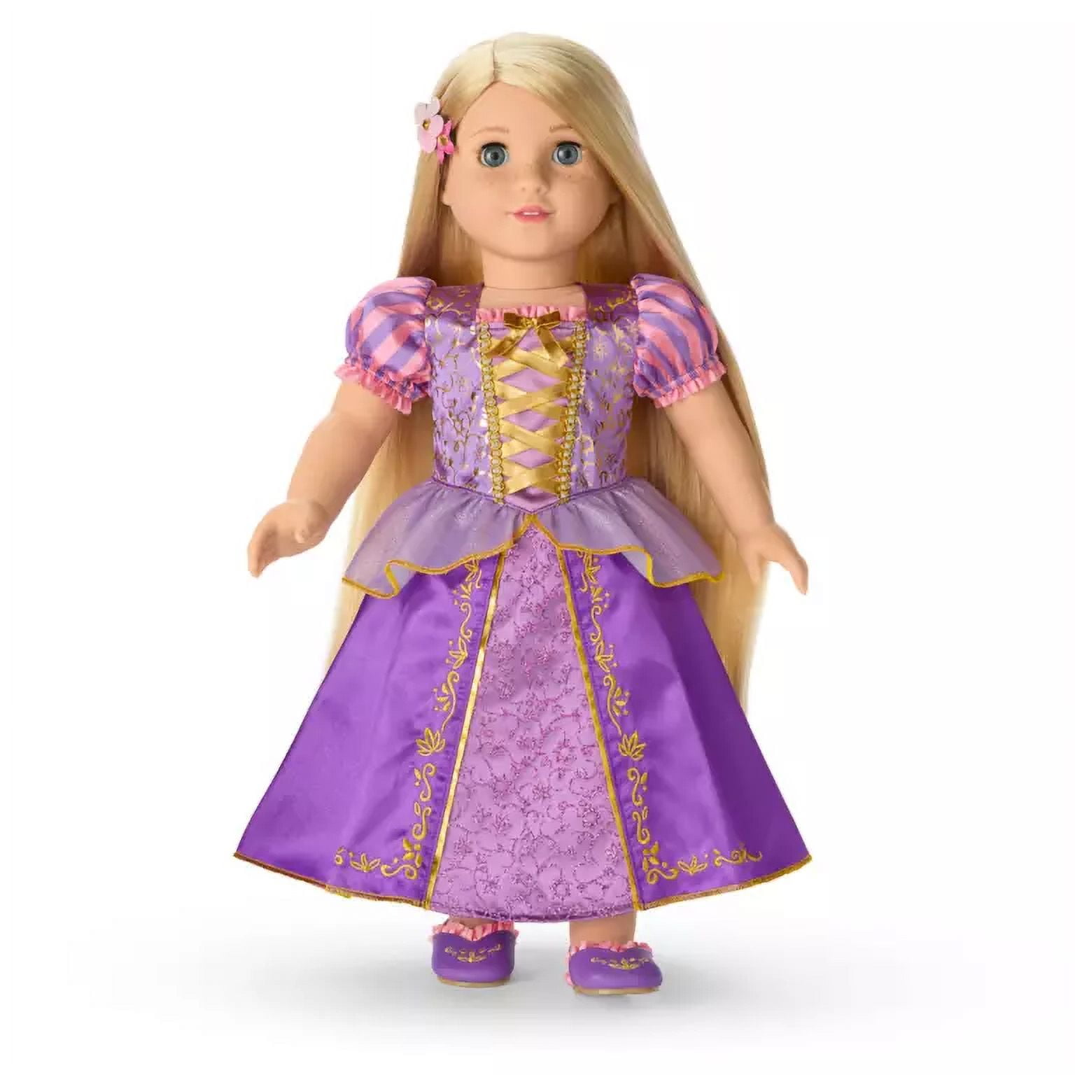 American Girl Kavi Sharma Performance Outfit – 6-Piece Doll Clothes Set, Faux Fur Jacket & Sequins