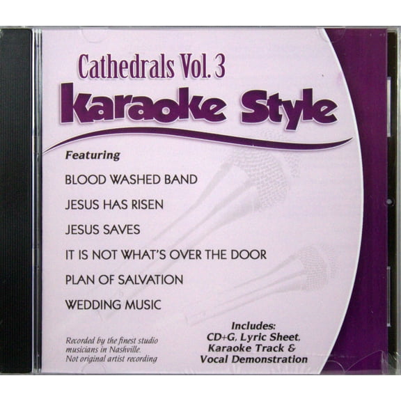Cathedrals Volume 3 Christian Karaoke Style NEW CD G Daywind 6 Songs