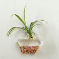 thumbnail image 3 of Hanging Flower Pot Glass Vase Terrarium Wall Fish Tank Aquarium Container DE, 3 of 4