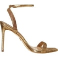 thumbnail image 6 of Sam Edelman Ophelia Goldmine Leather Buckle Ankle Strap Stiletto Heel Sandals (Goldmine, 6.5), 6 of 6