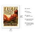 thumbnail image 2 of Luau Tonight - Lahaina Wharf Maui Hawaii - Hawaiian Girl - Vintage Travel Poster by Wade Koniakowsky - Bamboo Fine Art 290gsm Paper (Unframed) 17x22in, 2 of 4