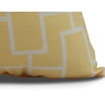 thumbnail image 2 of 20 x 20 inch, Screen Lattice Geometric Print Pillow, Yellow, 2 of 2