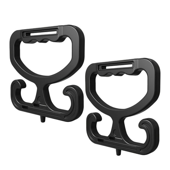 2-Pack Heavy Duty Grocery Bag Carriers - Ergonomic Handles Hold Up to 100lbs - Comfort-Grip Plastic Bag Holders for Shopping, Travel & Storage