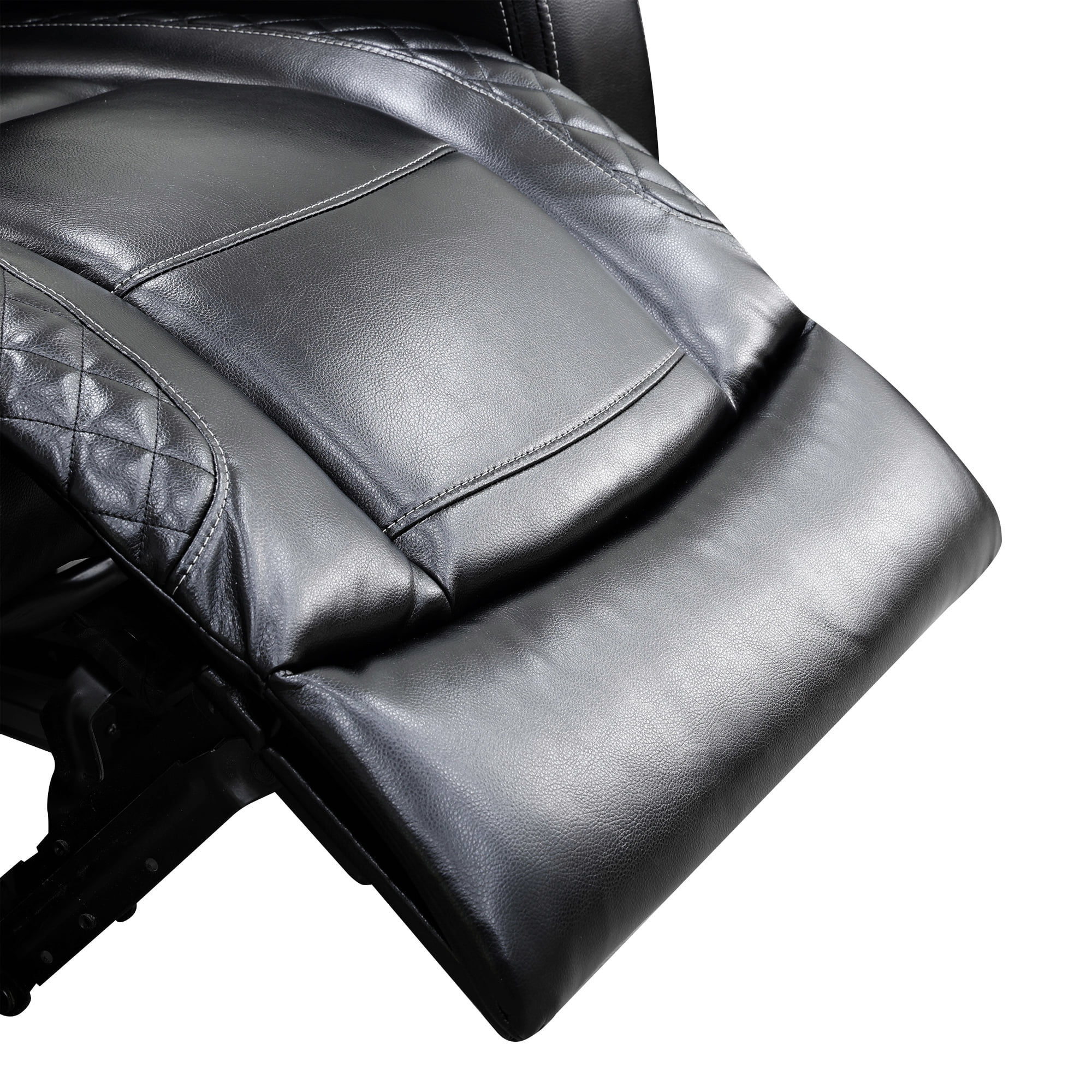 Recliner Loveseat with LED Lights, Living Room Furniture Set, Breathing Power Leather Sofas with Storage Console/Cup Holders