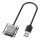 thumbnail image 2 of Caja adaptadora M.2 a USB 3,0, caja HDD 2230 2242 2260 2280mm lector de carcasa Key Disk 5Gbps carcasa chasis para Transparente CUTICAT Carcasa del adaptador de lector, 2 of 7