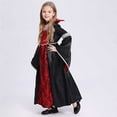 thumbnail image 5 of FYEGRE Elegant Witch Dress for Girls Halloween Gothic Character Party Red 12-14 Years, 5 of 6