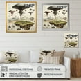 thumbnail image 4 of Designart "Geometric Ufo Exploration" Ufos Canvas Wall Art, 4 of 7
