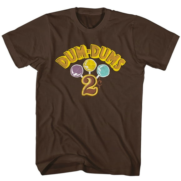 Dum Dums Sugar Candy Lollipop 2 Cents Adult American Classics T-Shirt Tee
