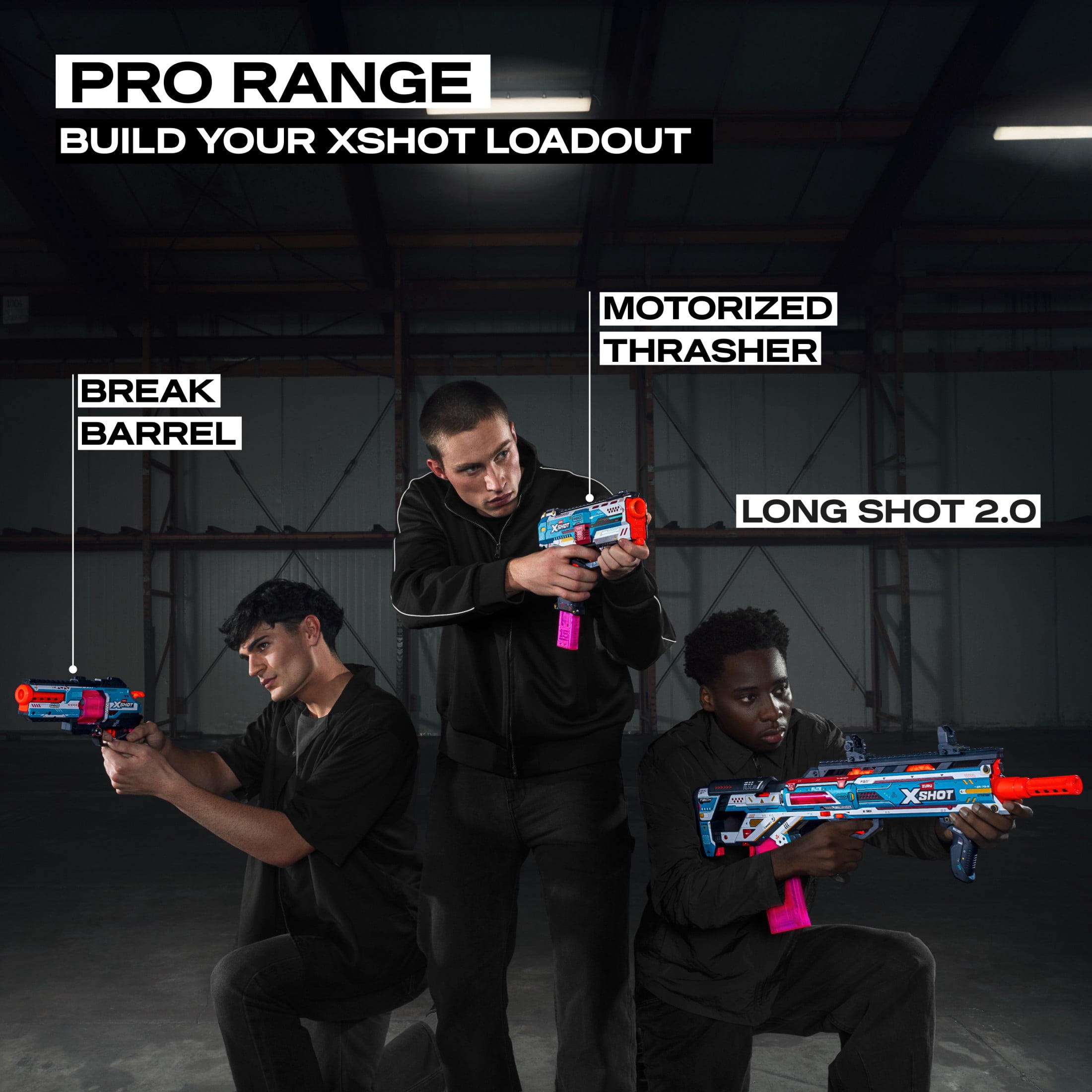 XSHOT SKINS Pro Series Break Barrel Blaster by ZURU with 20 Air Pocket Darts for Ages 14+