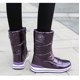 thumbnail image 4 of Botas de nieve para mujer impermeables de algodón de gran tamaño antideslizantes, 4 of 6