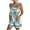 Mint Green, variant on Clearance Under 10$! Women's Summer Comfortable Casual Suspender Printing Shorts Pocket Jumpsuit Shorts with Pockets 2025 Clothes