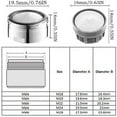 thumbnail image 3 of 3 Pack Tap Aerator M20 Water Saver Tap Filter Nozzle Faucet Aerator Replacement Parts (20mm Male Thread), 3 of 5