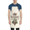 thumbnail image 2 of Bingfone Wine Apron Gifts For Men, Women Professional Grade Chef Apron For Kitchen,Bbq & Grill, 2 of 8