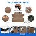 thumbnail image 4 of Car Trunk Mat for Dog,65" x 72" Waterproof Pet Cargo Cover Dog Seat Mat,Car Trunk Protective Cover,Scratch-resistant and Sturdy Pet Seat for Cars Trucks, and SUVs（Brown,S）, 4 of 7