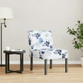 thumbnail image 1 of vidaXL Slipper Chair Blue Flower Fabric, 1 of 1