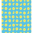 thumbnail image 3 of Yellow and Blue Duvet Cover Set, Fresh Lemon Slices Fruit Happy Summer Sun Exotic Vacation Holiday Joy, Decorative 3 Piece Bedding Set with 2 Pillow Shams, Queen Size, Sky Blue Yellow, by Ambesonne, 3 of 3