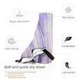 thumbnail image 3 of YFYANG Adult Microfiber Quick Dry Bath Towels, Purple Watercolor Texture Beach Towel, Home Camping Travel Essentials, 27.5" x 55", 3 of 9