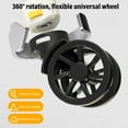 thumbnail image 4 of Rolling Pet Carrier Backpack, 2 in 1 Breathable Window Large Capacity Dog Carrier Telescoping Handle Pet Travel Carrier with Wheels for Small Dogs and Medium Cats, 4 of 7