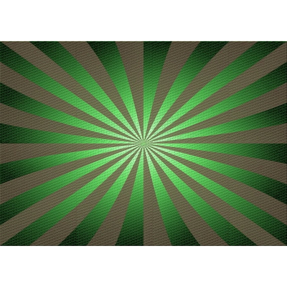Ahgly Company Indoor Rectangle Patterned Dark Lime Green Area Rugs, 7' x 10'