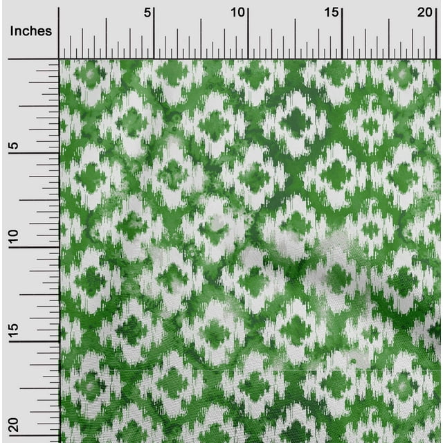 oneOone Cotton Flex Green Fabric Paisley & Floral Sewing Material Print Fabric By The Yard 40 Inch Wide-RUK