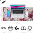 thumbnail image 5 of Long Mouse Pads for Desk,Pioneer Flower Floral Print Pattern Desk Mats on Top Of Desks, Desk Mouse Pad Extra Large with 3mm Non-Slip Base and Stitched Edge for Gaming,Office,Work,Home 35.4"x15.7", 5 of 6